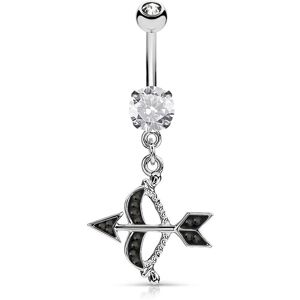 Piercing Street Piercing nombril fleche de cupidon - Argente