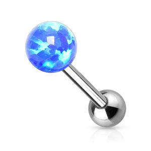 Piercing Street Piercing langue opale synthetique bleue - Bleu