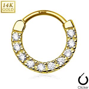 Piercing Street Piercing septum or blanc 14 carats dix pierres - Dore