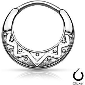 Piercing Street Piercing septum eventail tribal argente - Argente