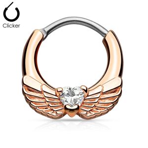 Piercing Street Piercing septum ailes d'ange 1,6 mm or rose - Or Rose