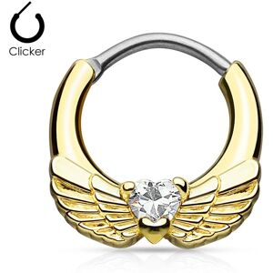 Piercing Street Piercing septum ailes d'ange 1,2 mm dore - Dore