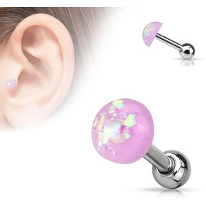 Piercing Street Piercing oreille cartilage dôme opale violet - Violet