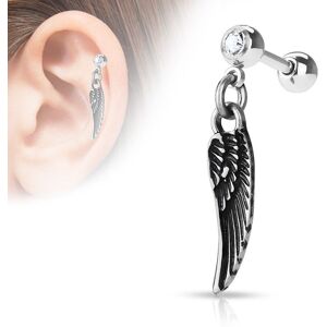 Piercing Street Piercing oreille cartilage pendentif aile d'ange - Argente