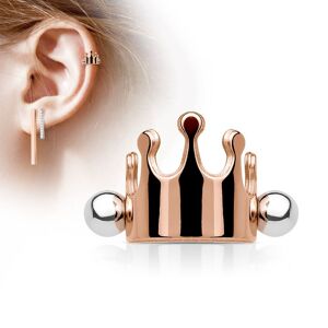 Piercing Street Piercing Oreille Helix Cartilage Manchette Couronne Or Rose - Or Rose