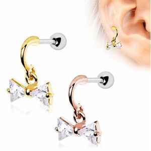 Piercing Street Piercing cartilage oreille plaque or noeud -