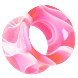 Piercing Street Piercing tunnel acrylique marbre rose - Rose