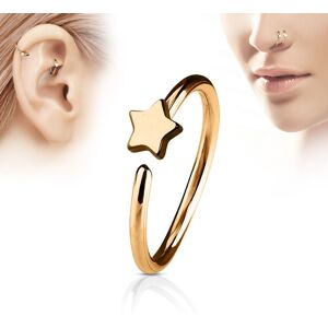 Piercing Street Piercing oreille nez anneau etoile or rose - Or Rose