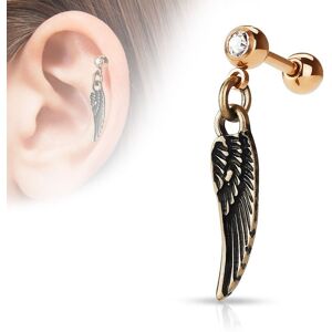 Piercing Street Piercing oreille cartilage pendentif aile d'ange or rose - Or Rose