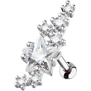 Piercing Street Piercing oreille cartilage etoile et cluster - Argente