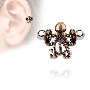 Piercing Street Piercing oreille helix manchette pieuvre - Bronze