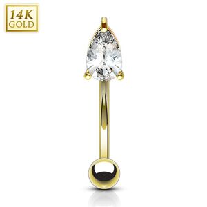 Piercing Street Piercing arcade larme Or jaune 14 Carats - Dore