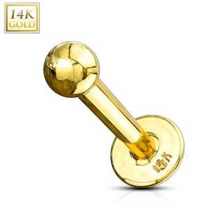 Piercing Street Piercing oreille Labret Or 14K Veritable - Dore