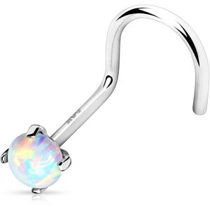 Piercing Street Piercing nez or blanc 14 carats opale - Argente