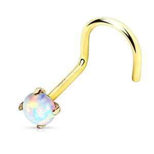 Piercing Street Piercing nez or 14 carats opale - Dore