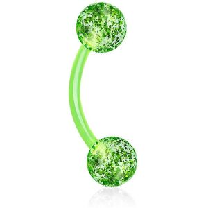 Piercing Street Piercing arcade bioflex glitter vert - Vert