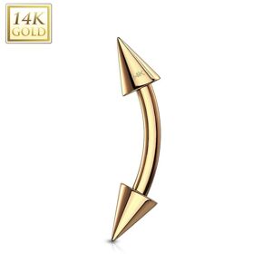 Piercing Street Piercing arcade Or 14K avec Pointes - Dore