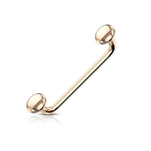Piercing Street Piercing agrafe 90° disques plats or rose - Or Rose