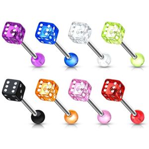 Piercing Street Piercing langue acier 316L De acrylique - Multicolore