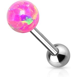 Piercing Street Piercing langue opale synthetique rose - Rose