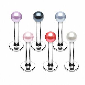 Piercing Street Piercing oreille Labret Monroe Imitation Perle - Argente