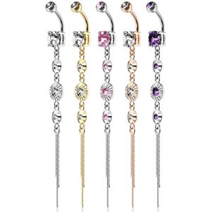 Piercing Street Piercing nombril gemmes ronds vintage -