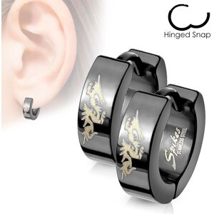 Piercing Street Paire boucles d'oreille homme dragon -