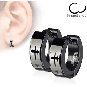 Piercing Street Paire Boucles d'oreille Croix Medievale -