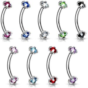 Piercing Street Piercing arcade Strass Acier Chirurgical - Argente