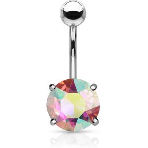 Piercing Street Piercing nombril cristal aurore boreale - Argente