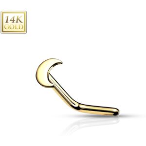 Piercing Street Piercing nez Or jaune 14 carats lune - Dore