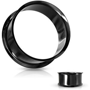 Piercing Street Piercing tunnel creux oreille en acier noir - Noir