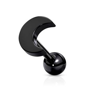 Piercing Street Piercing oreille cartilage helix lune noir - Noir
