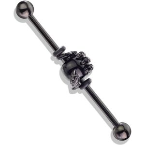 Piercing Street Piercing industriel oreille acier noir griffe de dragon - Noir