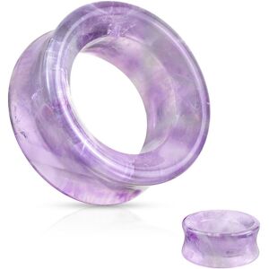 Piercing Street Piercing tunnel oreille en pierre amethyste - Violet