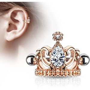 Piercing Street Piercing oreille helix manchette diademe rose - Or Rose