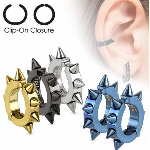 Piercing Street Fausses boucles d'oreilles spikes -