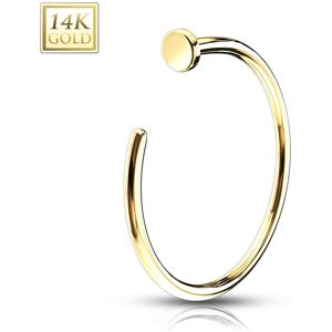 Piercing Street Piercing nez anneau Or jaune 14K - Dore