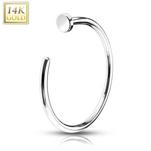 Piercing Street Piercing nez anneau Or blanc 14K - Argente