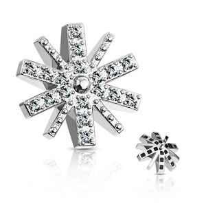 Piercing Street Piercing microdermal flocon de neige - Argente