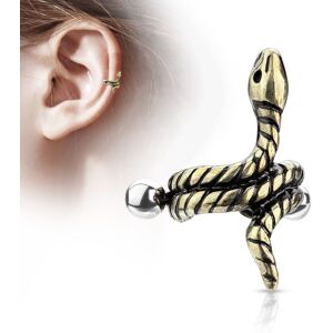 Piercing Street Piercing oreille helix manchette serpent enroule dore - Dore