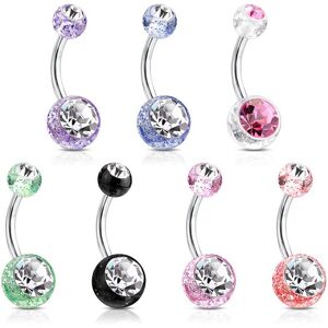 Piercing Street Piercing nombril paillettes strass -