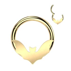 Piercing Street Piercing anneau clicker dore chauve-souris (oreille, daith, septum) - Dore