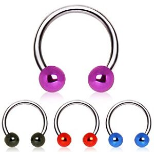 Piercing Street Piercing oreille circulaire boules metalliques - Argente