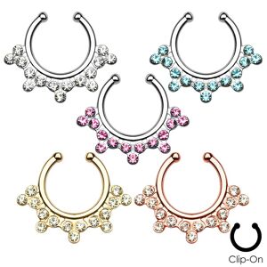 Piercing Street Faux piercing septum flocon de neige -