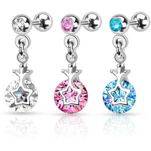 Piercing Street Piercing oreille cartilage pendentif strass etoile -