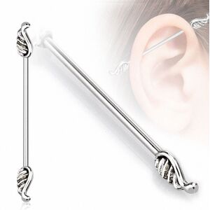 Piercing Street Piercing industriel oreille ailes d'ange - Argente