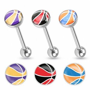 Piercing Street Piercing langue ballon de basket - Argente