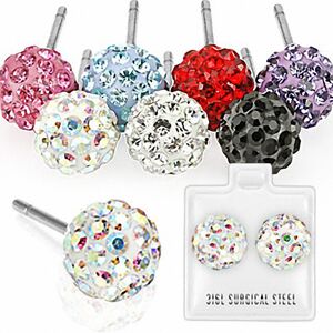 Piercing Street Paire boucles d'oreille crystal ferido -