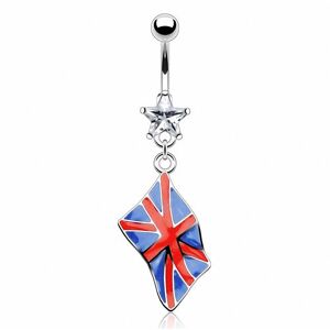 Piercing Street Piercing nombril Drapeau Royaume-Uni - Argente